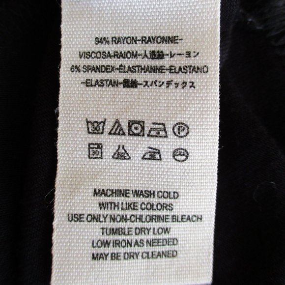 Free People "Keepin On" Tee, Black, Twist Front, Tie Sleeves Flowy Top Size M - Picture 11 of 11